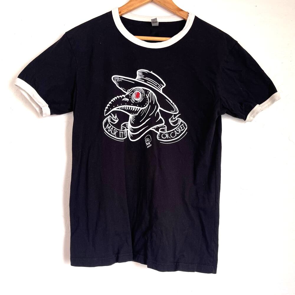 Rare 2020 Covid Plague Church Ink Tattoo Your Body Your Choice T-Shirt Small